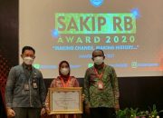 Kemenpan-RB Anugrahi Pemkot Kendari Penghargaan SAKIP Award 2020 Predikat-B