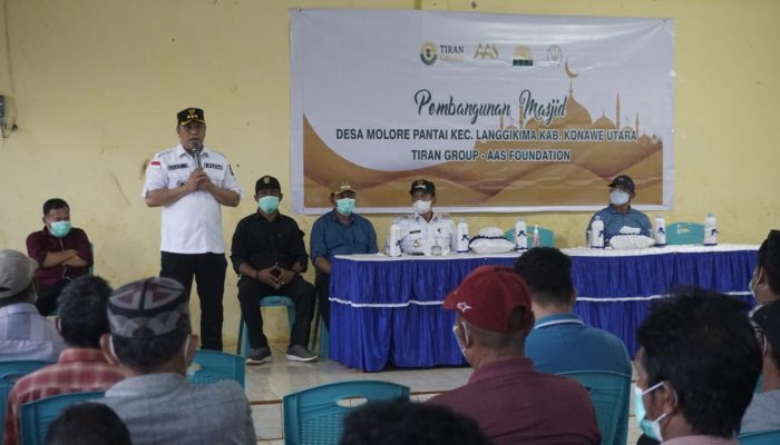 Bupati dan Tokoh Masyarakat Konawe Utara Apresiasi PT Tiran Atas Bantuan 1 Masjid