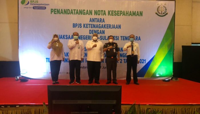 BPJamsostek-Kejati Sultra Kerjasama Terkait Penegakan Hukum