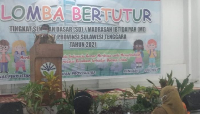 Enam Kabupaten/kota se-Sultra Adu Kebolehan Pada Lomba Bertutur Tingkat SD/MI Tahun 2021