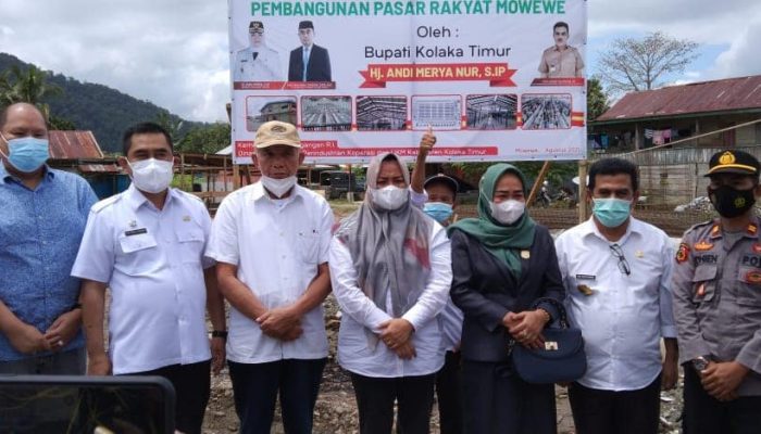 Bupati Koltim Mulai Pembangunan Pasar Rakyat Mowewe