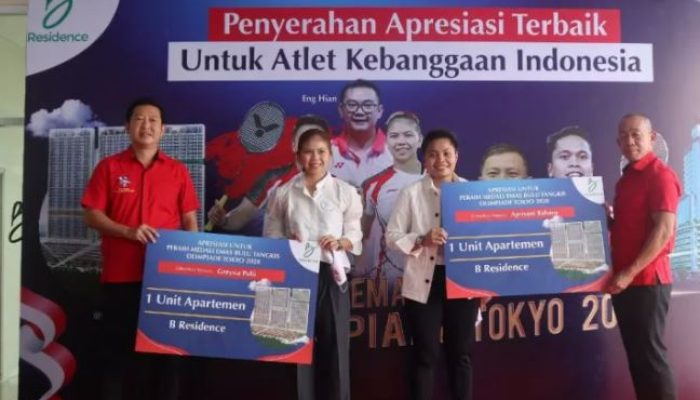 Apriyani Terima Hadiah Apartemen dari Pengusaha Mantan Atlet Bulutangkis