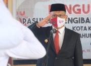 Wali Kota Sulkarnain Kukuhkan Empat Anggota Paskibraka HUT RI Ke-76