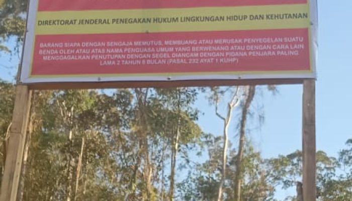 Gakum KLHK Segel Lokasi Tambang di Blok Mandiodo Konawe Utara