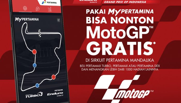 Buruan, Beli BBM dan Pelumas Lewat Aplikasi MyPertamina, Konsumen Bisa Dapatkan Gratis Tiket MotoGP 2022