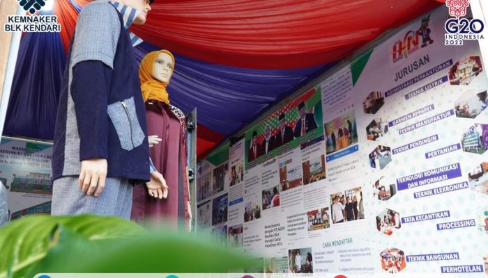 BLK Kendari Pamerkan Hasil Karya Siswa di Pameran HPN 2022 