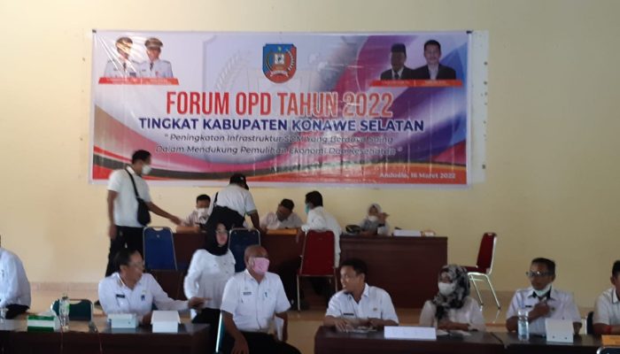 Pemkab Konsel Gelar Forum Perangkat Daerah Tahun 2022