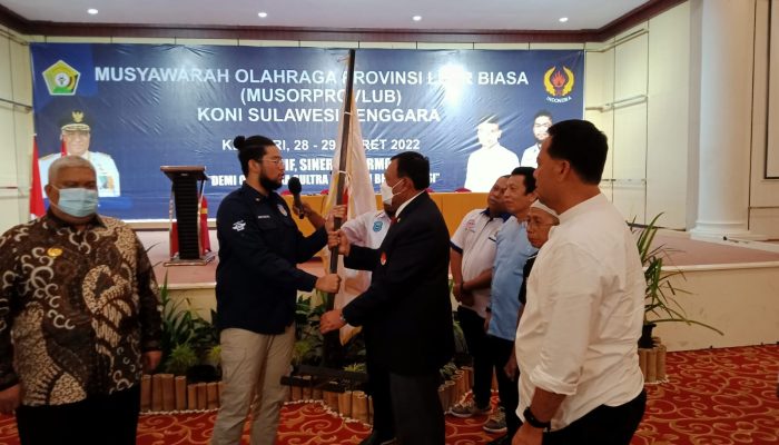 Pemilihan Ketua KONI Sultra, Putra Gubernur Ali Mazi Terpilih Aklamasi