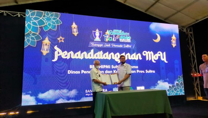 Penutupan Ramadhan Fair 2022, HIPMI Sultra Gratiskan Makanan Berbuka Puasa Untuk Pengunjung