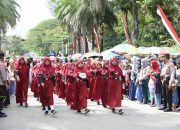 Kemeriahan Gerak Jalan Indah Di Kendari Jelang HUT RI ke-77