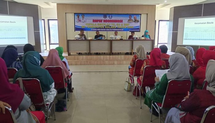 Dikbud Kolaka Gelar Rakor Bersama Kepala Sekolah TK, SD dan SMP se-Kabupaten Kolaka