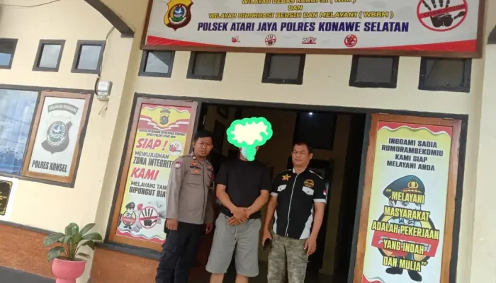 Polsek Atari Jaya Tangkap Dugaan Pelaku Penipuan di Konsel