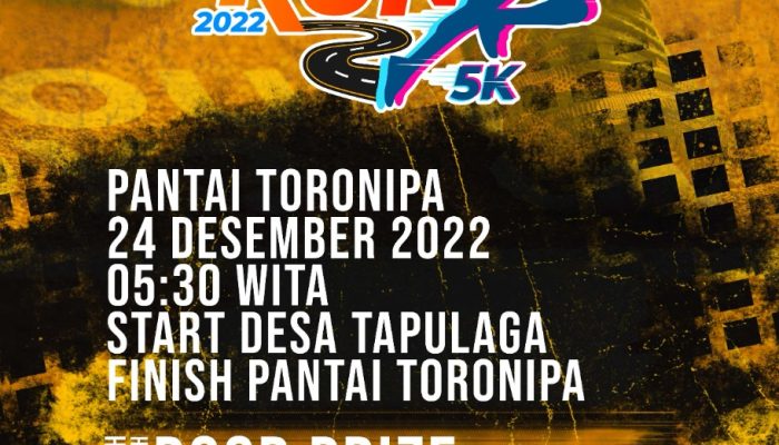 Dispar Sultra Bakal Gelar Toronipa Beach Run 2022, Ini Jadwalnya