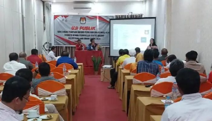 KPU Konsel Gelar Uji Publik Penataan Dapil dan Alokasi Kursi Anggota DPRD Pemilu 2024