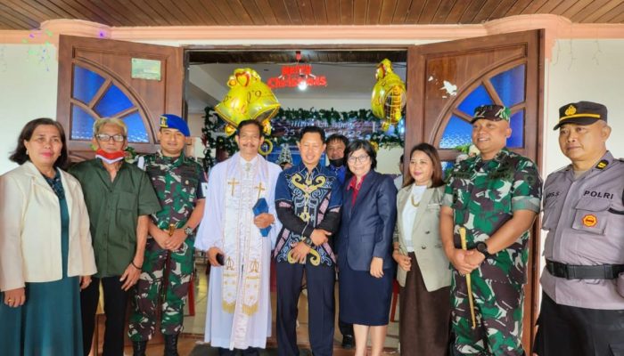 Pj Wali Kota Kendari bersama Forkopimda Pantau Pengamanan Natal di Sejumlah Gereja