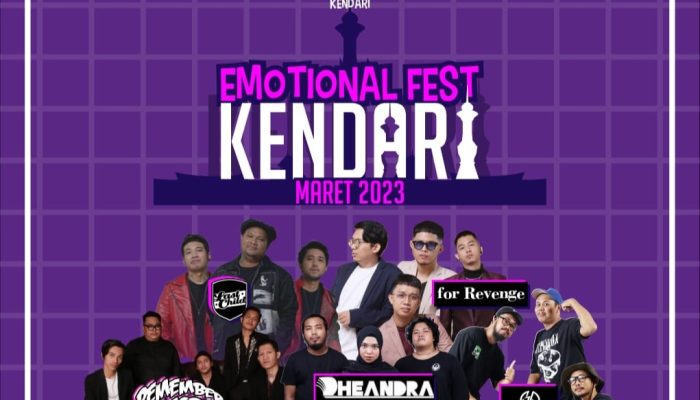 Emotional Fest 2023, 5 Artis Nasional Bakal Hibur Warga Kendari