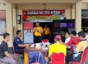 Pererat Kemitraan, Polres Konawe Gelar Coffee Morning dan Olahraga Bersama Insan Pers