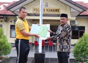 Dinilai Sukses Amankan Kawasan VDNI dan OSS, Kades Morosi Wakafkan Tanah ke Polres Konawe