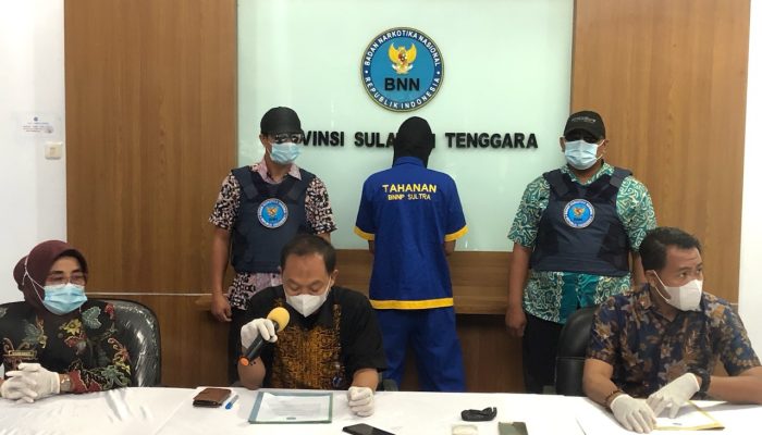 Tim Brantas BNNP Sulawesi Tenggara Tangkap Pengedar Narkoba Jaringan Lapas Kendari, 53,08 gram Sabu Diamankan