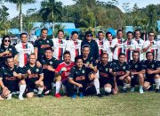 Jalin Keakraban Sesama Pejabat, OPD Pemda Konawe-Pemda koltim Jalani Laga Persahabatan Sepakbola