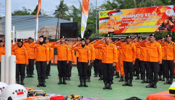 Basarnas Kendari Gelar Upacara Peringatan HUT ke 51