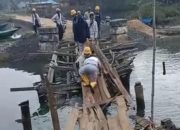 Lewati Jembatan Tak Layak Pakai, Pekerja Tambang di Konawe Terperosok ke Sungai