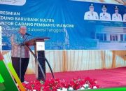 Gubernur Ali Mazi Resmikan Gedung Baru Bank Sultra Kantor Capem Wawonii
