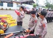 Antisipasi Bencana Alam, Polresta Kendari Gelar Apel Pengecekan Personel dan Peralatan Sar