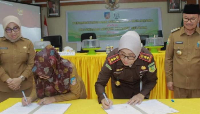 Dukung Good Governance, Pemda dan Kejari Konsel Teken MoU