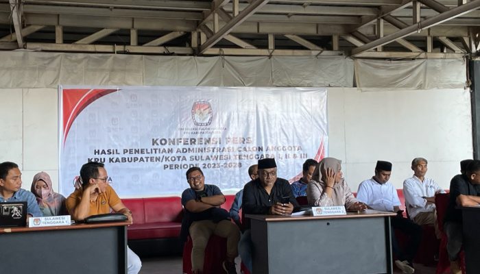 Hasil Seleksi Administrasi Calon Anggota KPU Kabupaten/Kota se-Sultra Diumumkan, Berikut Daftarnya