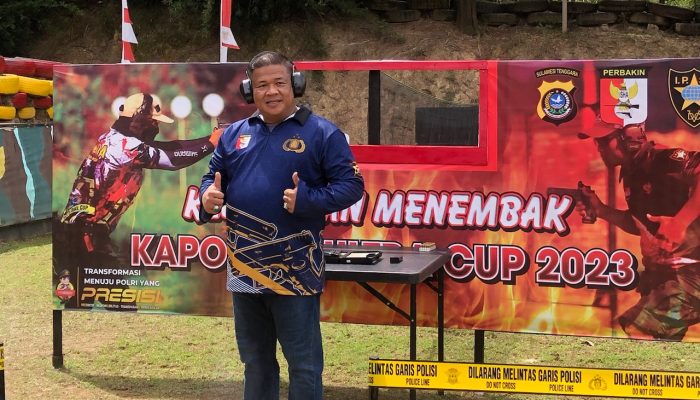 Ratusan Peserta Menembak Perebutkan Piala Kapolda Sultra Cup 2023