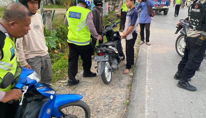 Polresta Kendari Kembali Amankan Puluhan Kendaraan yang Diduga Terlibat Balap Liar