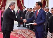 Presiden Jokowi Terima Dubes Palestina di Istana Kepresidenan Jakarta
