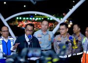 Menteri Perhubungan, Kakorlantas Polri dan Jasa Raharja Amankan Mudik di Km 70 Tol Cikarang Utama