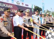 Dirut Jasa Raharja Gelar Pelepasan Mudik Balik One Way di Gerbang Tol Kalikangkung