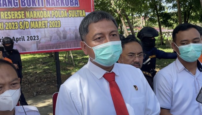 Periode Januari—Maret 2023 Polda Sultra Berhasil Ungkap 32 Kasus Narkoba