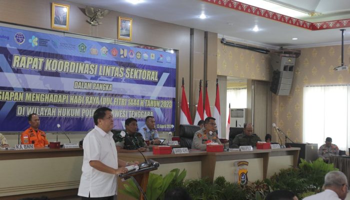 Polda Sultra Gelar Rapat Koordinasi Lintas Sektoral Jelang Idul Fitri 2023