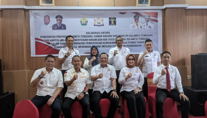 Sinergitas Kemenkumham dan Kadin Sultra, Fasilitasi UMKM Cetak Izin Perusahaan Perseorangan