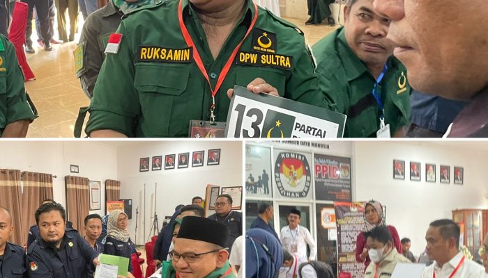 PKB, PBB dan Gerindra Sambangi KPU, Serahkan Usulan Nama Bakal Calon Anggota Legislatif