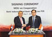 BI dan Bank Sentral Laos Teken MoU Perluasan Kerja Sama Kebanksentralan