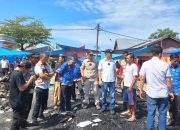 Kunjungi Lokasi Kebakaran di Pasar Lainea Konsel, Wabup Rasyid: Insyaallah Ditindaklanjuti