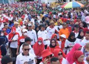 Ribuan Peserta Ikuti Jalan Sehat, Ramaikan Perayaan HUT Kota Kendari ke-192