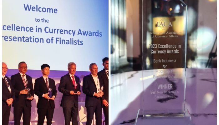 Bank Indonesia Sukses Membawa Uang Rupiah Raih Penghargaan Best New Banknote Series dari IACA