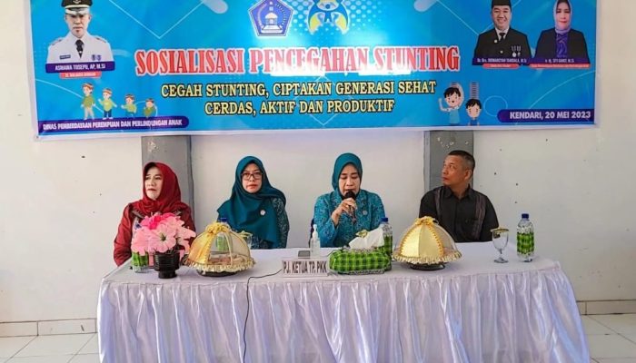 Buka Sosialisasi Pencegahan Stunting, Ketua PKK Kendari: Peran Keluarga Sangat Dibutuhkan