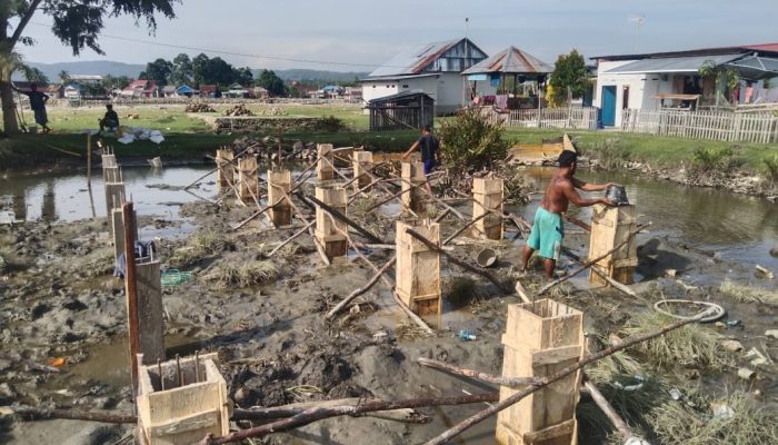 Manfaatkan Dana Desa, Pemdes Muara Sampara Bangun Gedung Serbaguna