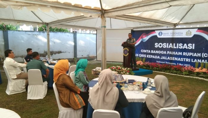 Terus Dorong Program CBP, BI Sultra Sosialisasi ke Jalasenastri Lanal Kendari