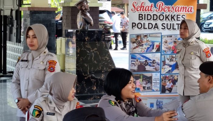 Bid Dokkes Polda Sultra Gelar Pemeriksaan Personel Secara Gratis