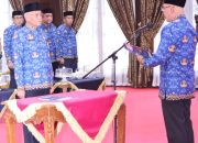 Sekprov Sultra Dikukuhkan sebagai Ketua Dewan Pengurus Korpri Sultra 