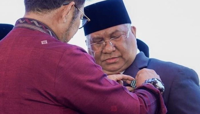 Gubernur Sultra Terima Tanda Kehormatan Satyalancana dari Presiden Jokowi