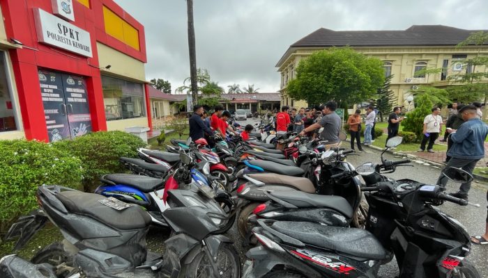 Amankan 30 Motor dari Sejumlah Sindikat Curanmor, Kapolresta Kendari: Pemilik Kendaraan Silahkan Konfirmasi